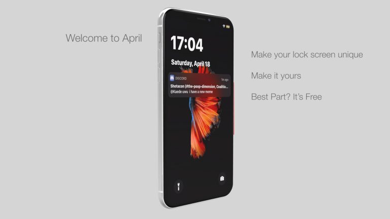 Апрель представляет новый уровень настройки экрана блокировки на взломанных iPhone