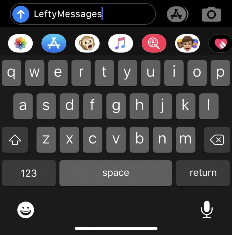 LeftyMessages упрощает использование приложения iOS для левшей