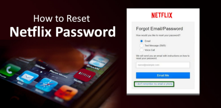 Руководство пользователя о том, как изменить пароль Netflix