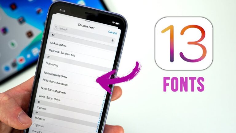 Руководство по установке новейших пользовательских шрифтов на iOS 13 и iPadOS 13