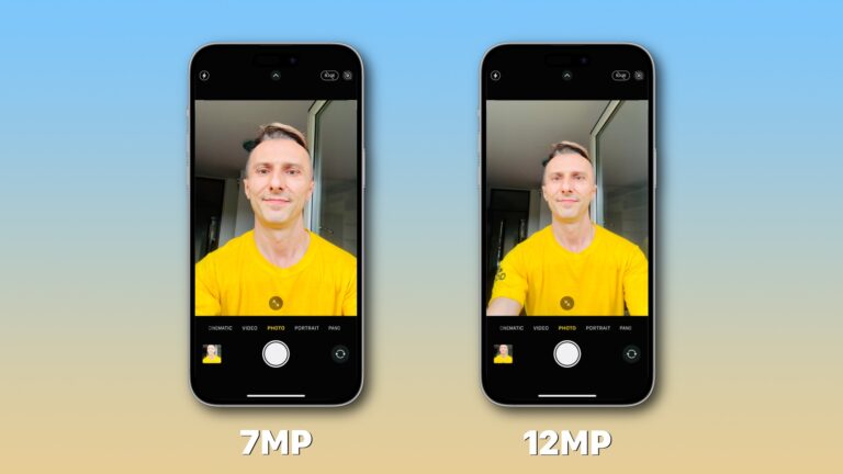 Как изменить разрешение селфи камеры iPhone между 7 и 12MP